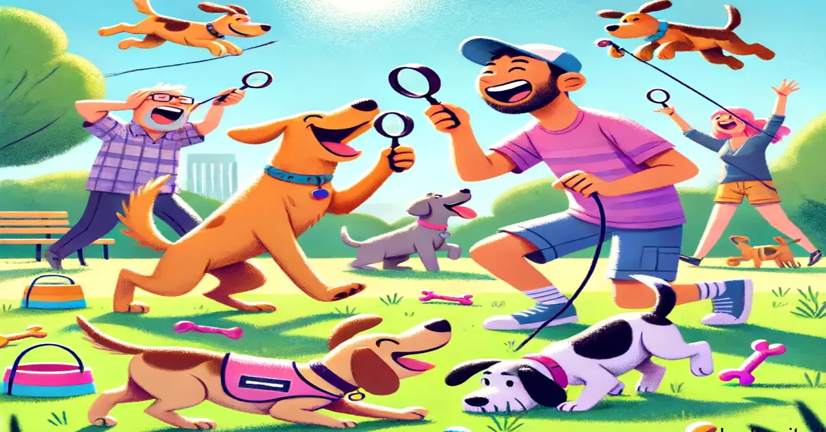 A_joyful_scene_at_a_park_with_dogs_and_their_owner_resized